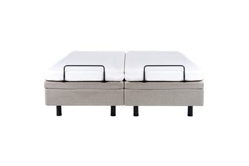 Dobbeltseng Duke Beige-Svart - Beige-Svart - Møbler - Senger - Sengeramme & sengestamme