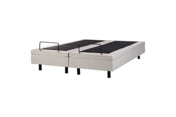 Dobbeltseng Duke Beige-Svart - Beige-Svart - Møbler - Senger - Sengeramme & sengestamme
