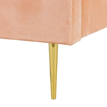 Dobbeltseng Marville 180x200 cm - Ferskenrosa - Møbler - Senger - Sengeramme & sengestamme
