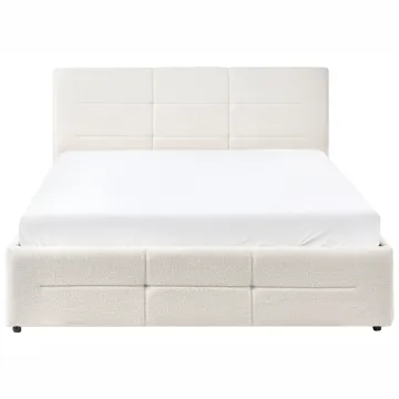 Dobbeltseng Massognes 140x200 cm - Off-White - Møbler - Senger - Senger med oppbevaring