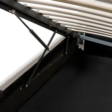 Dobbeltseng Massognes 160x200 cm - Off-White - Møbler - Senger - Senger med oppbevaring