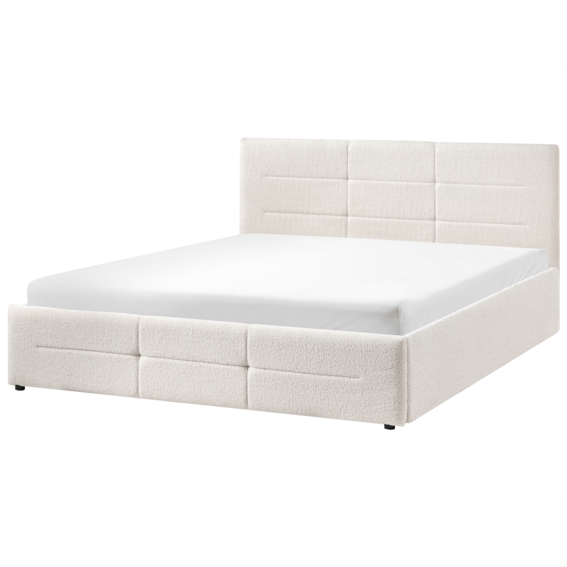 Dobbeltseng Massognes 160x200 cm - Off-White - Møbler - Senger - Senger med oppbevaring