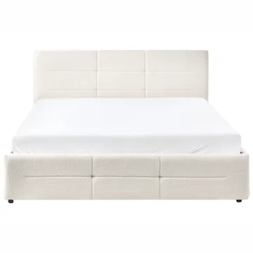 Dobbeltseng Massognes 160x200 cm - Off-White - Møbler - Senger - Senger med oppbevaring