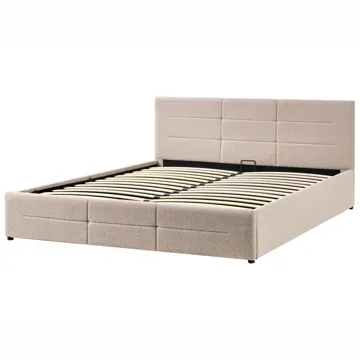Dobbeltseng Massognes 180x200 cm - Beige - Møbler - Senger - Senger med oppbevaring