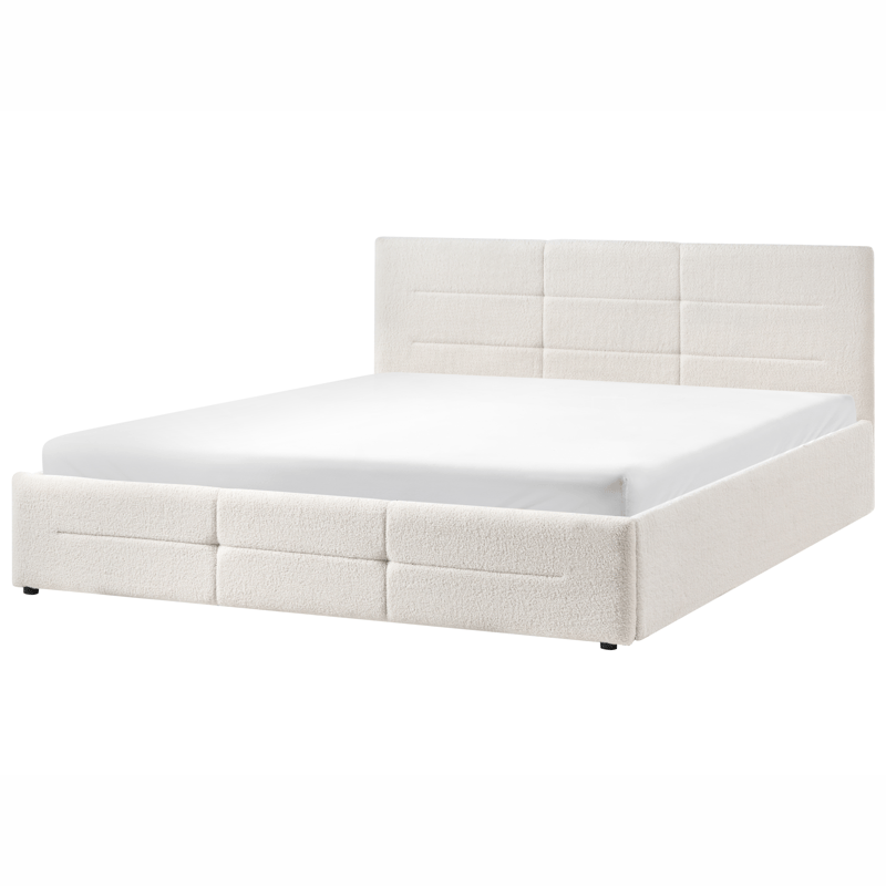 Dobbeltseng Massognes 180x200 cm - Off-White - Møbler - Senger - Senger med oppbevaring