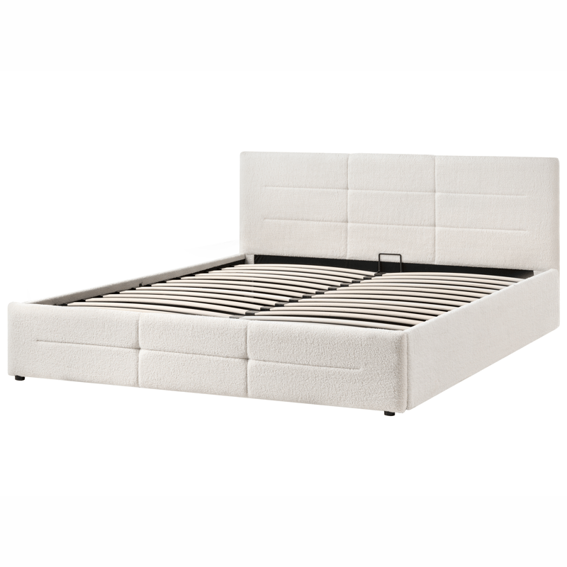 Dobbeltseng Massognes 180x200 cm - Off-White - Møbler - Senger - Senger med oppbevaring