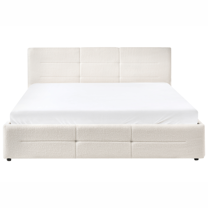 Dobbeltseng Massognes 180x200 cm - Off-White - Møbler - Senger - Senger med oppbevaring