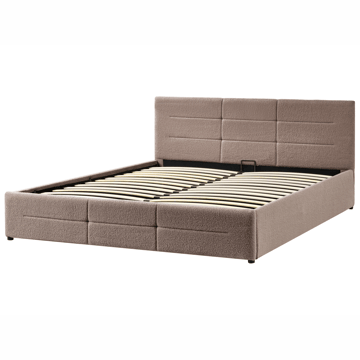 Dobbeltseng Massognes 180x200 cm - Taupe - Møbler - Senger - Senger med oppbevaring