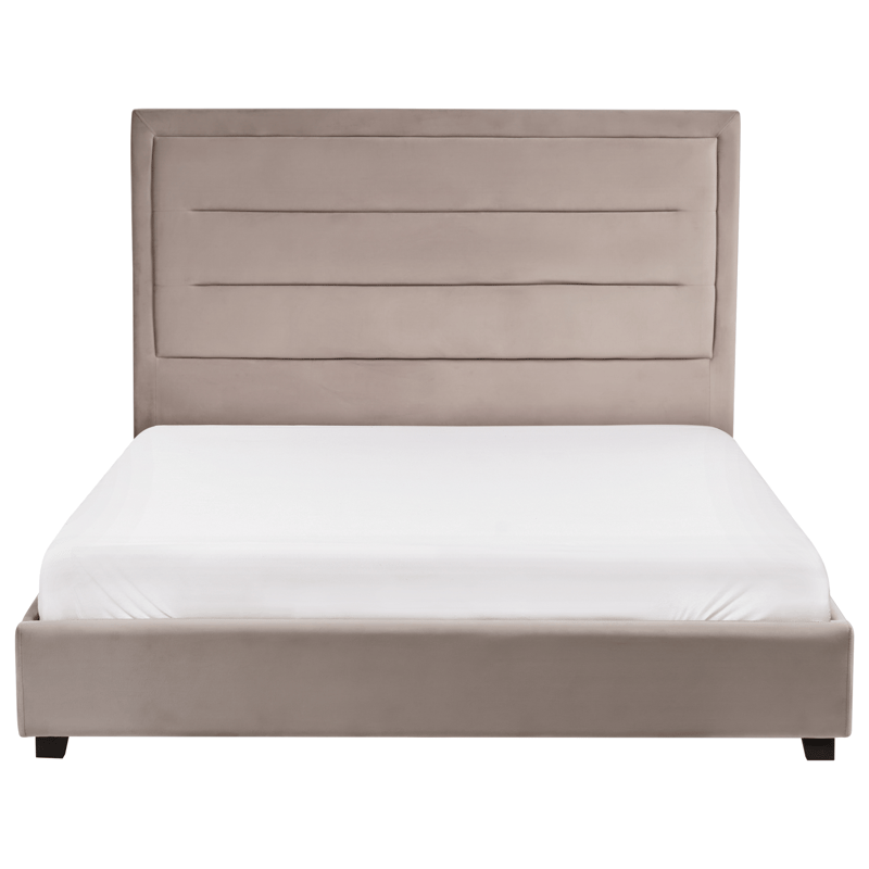 Dobbeltseng med lamellramme Rouen 140x200 cm - Taupe - Møbler - Senger - Sengeramme & sengestamme