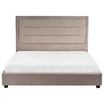 Dobbeltseng med lamellramme Rouen 160x200 cm - Taupe - Møbler - Senger - Sengeramme & sengestamme