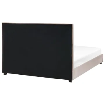 Dobbeltseng med lamellramme Rouen 160x200 cm - Taupe - Møbler - Senger - Sengeramme & sengestamme