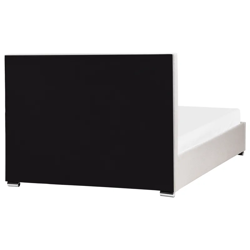 Dobbeltseng med oppbevaring Rouen 140x200 cm - Lys beige - Møbler - Senger - Senger med oppbevaring
