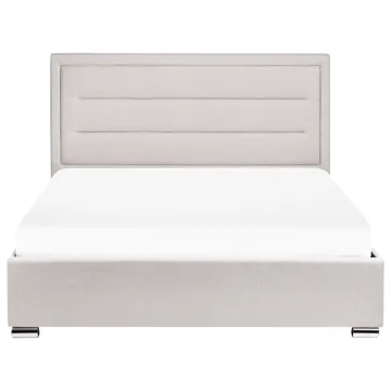 Dobbeltseng med oppbevaring Rouen 160x200 cm - Lys beige - Møbler - Senger - Senger med oppbevaring