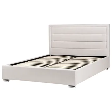 Dobbeltseng med oppbevaring Rouen 160x200 cm - Lys beige - Møbler - Senger - Senger med oppbevaring
