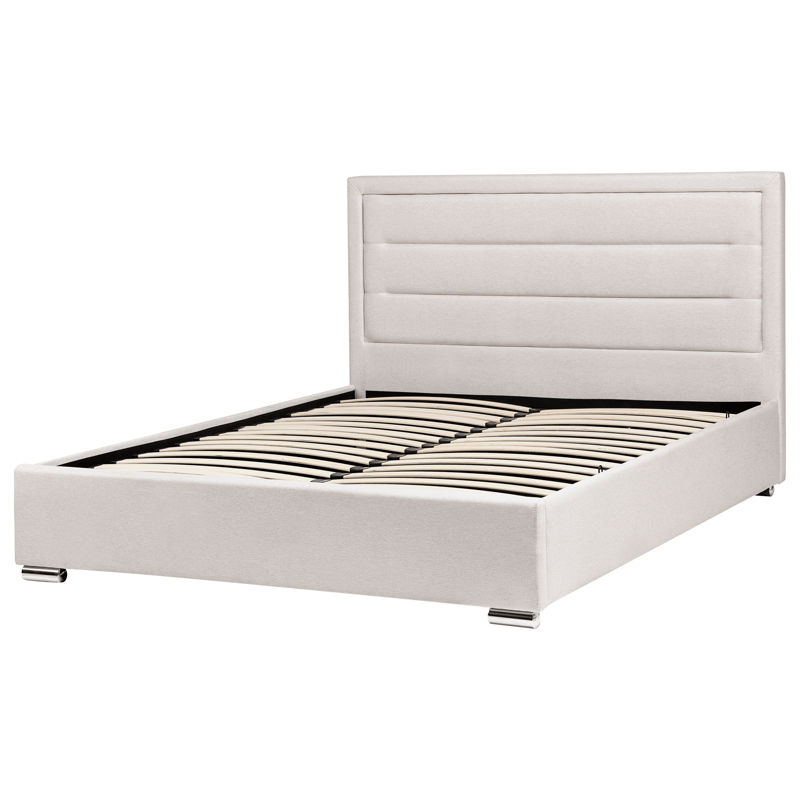 Dobbeltseng med oppbevaring Rouen 160x200 cm - Lys beige - Møbler - Senger - Senger med oppbevaring