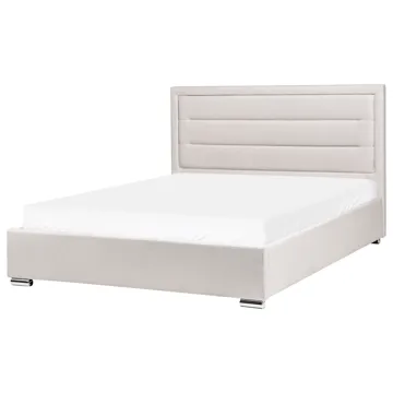 Dobbeltseng med oppbevaring Rouen 160x200 cm - Lys beige - Møbler - Senger - Senger med oppbevaring