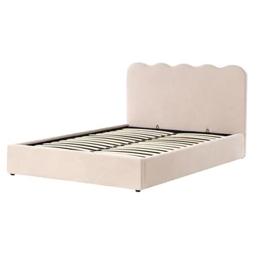 Dobbeltseng Nanterre 160x200 cm - Beige - Møbler - Senger - Senger med oppbevaring