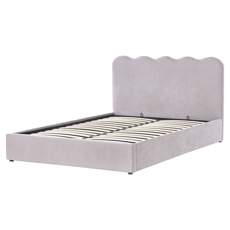 Dobbeltseng Nanterre 160x200 cm - Taupe - Møbler - Senger - Senger med oppbevaring