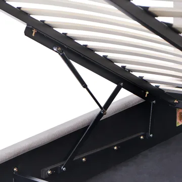 Dobbeltseng Nanterre 160x200 cm - Taupe - Møbler - Senger - Senger med oppbevaring