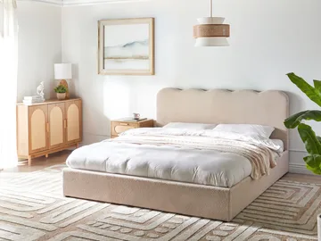 Dobbeltseng Nanterre 180x200 cm - Beige - Møbler - Senger - Senger med oppbevaring