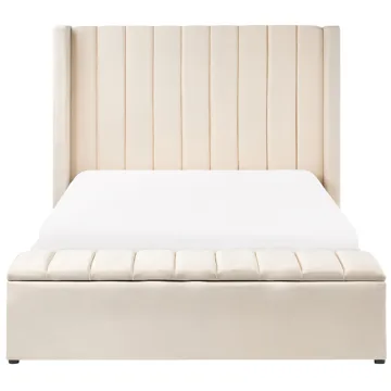 Dobbeltseng Noyers 140x200 cm - Off-White - Møbler - Senger - Senger med oppbevaring