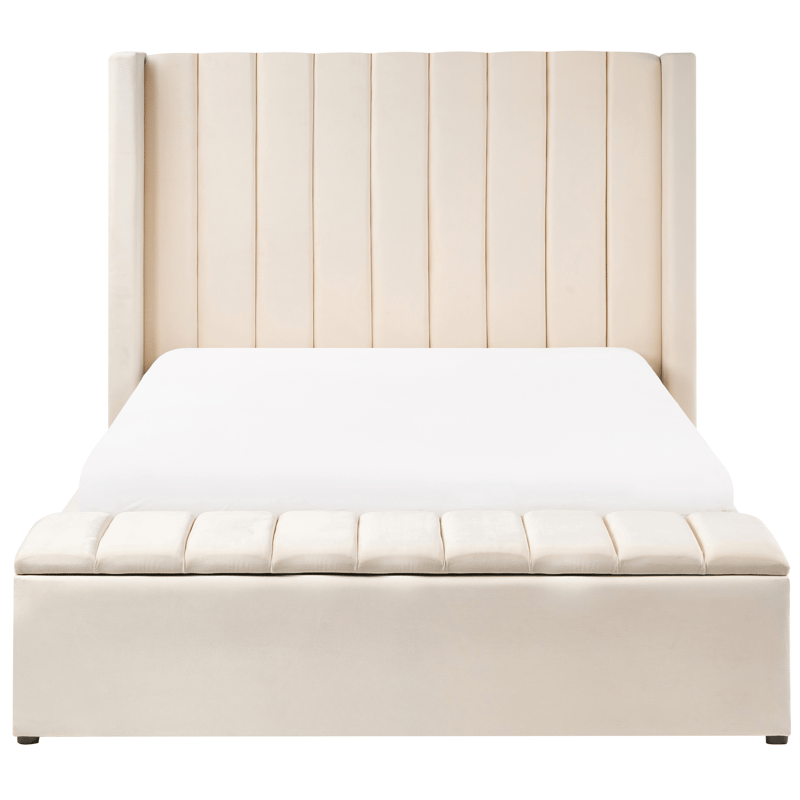 Dobbeltseng Noyers 140x200 cm - Off-White - Møbler - Senger - Senger med oppbevaring
