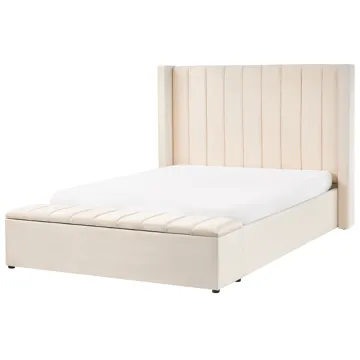 Dobbeltseng Noyers 140x200 cm - Off-White - Møbler - Senger - Senger med oppbevaring
