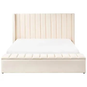 Dobbeltseng Noyers 180x200 cm - Off-White - Møbler - Senger - Senger med oppbevaring