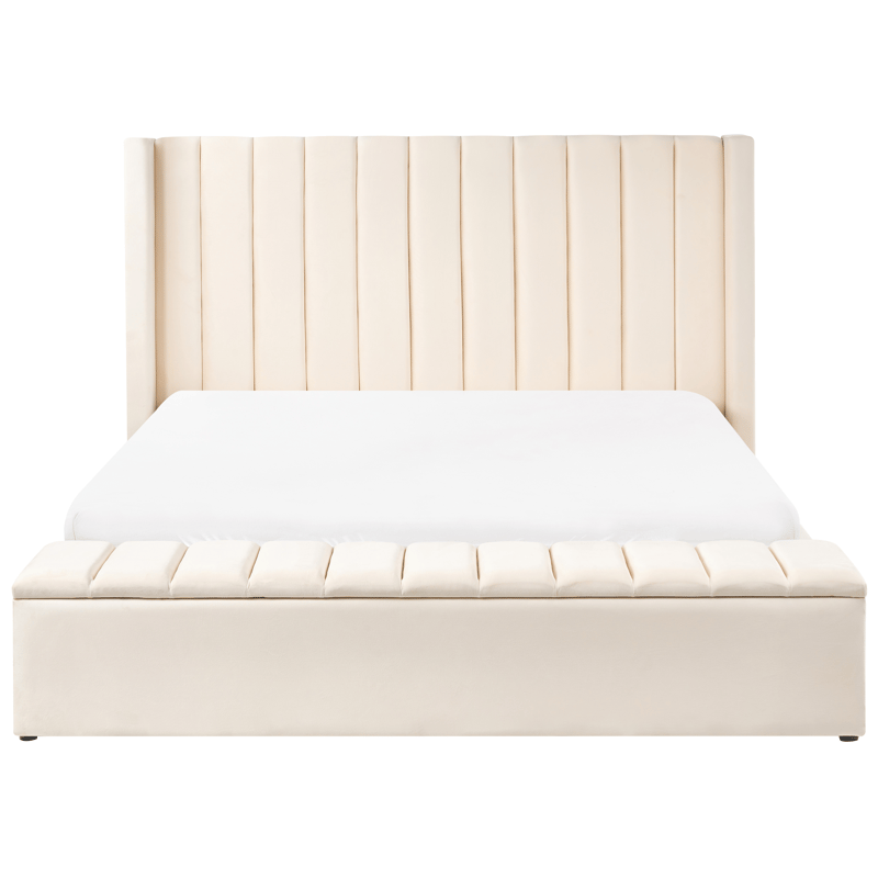 Dobbeltseng Noyers 180x200 cm - Off-White - Møbler - Senger - Senger med oppbevaring