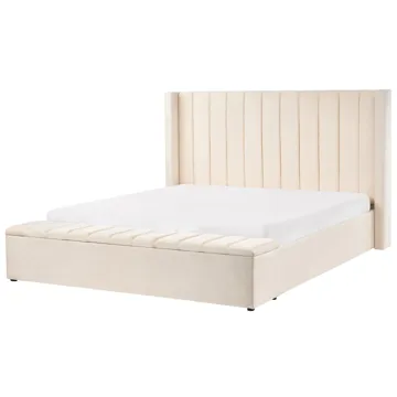 Dobbeltseng Noyers 180x200 cm - Off-White - Møbler - Senger - Senger med oppbevaring
