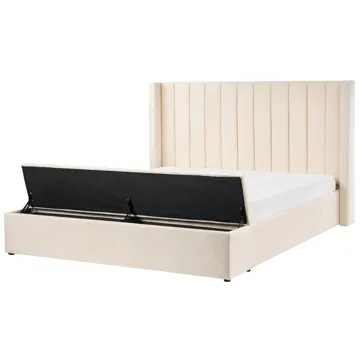 Dobbeltseng Noyers 180x200 cm - Off-White - Møbler - Senger - Senger med oppbevaring