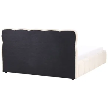 Dobbeltseng Noyon 160x200 cm - Lys beige - Møbler - Senger - Senger med oppbevaring