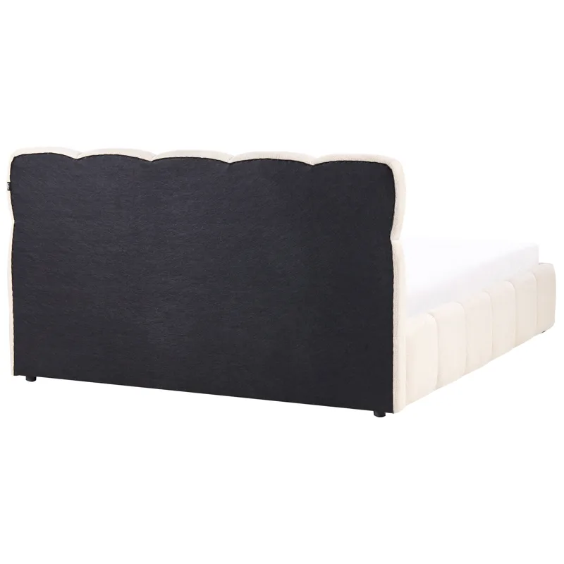 Dobbeltseng Noyon 160x200 cm - Lys beige - Møbler - Senger - Senger med oppbevaring