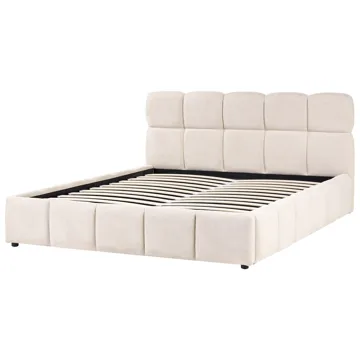Dobbeltseng Noyon 180x200 cm - Lys beige - Møbler - Senger - Senger med oppbevaring