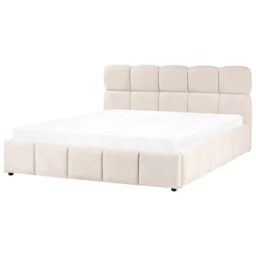 Dobbeltseng Noyon 180x200 cm - Lys beige - Møbler - Senger - Senger med oppbevaring