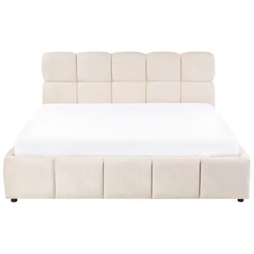 Dobbeltseng Noyon 180x200 cm - Lys beige - Møbler - Senger - Senger med oppbevaring