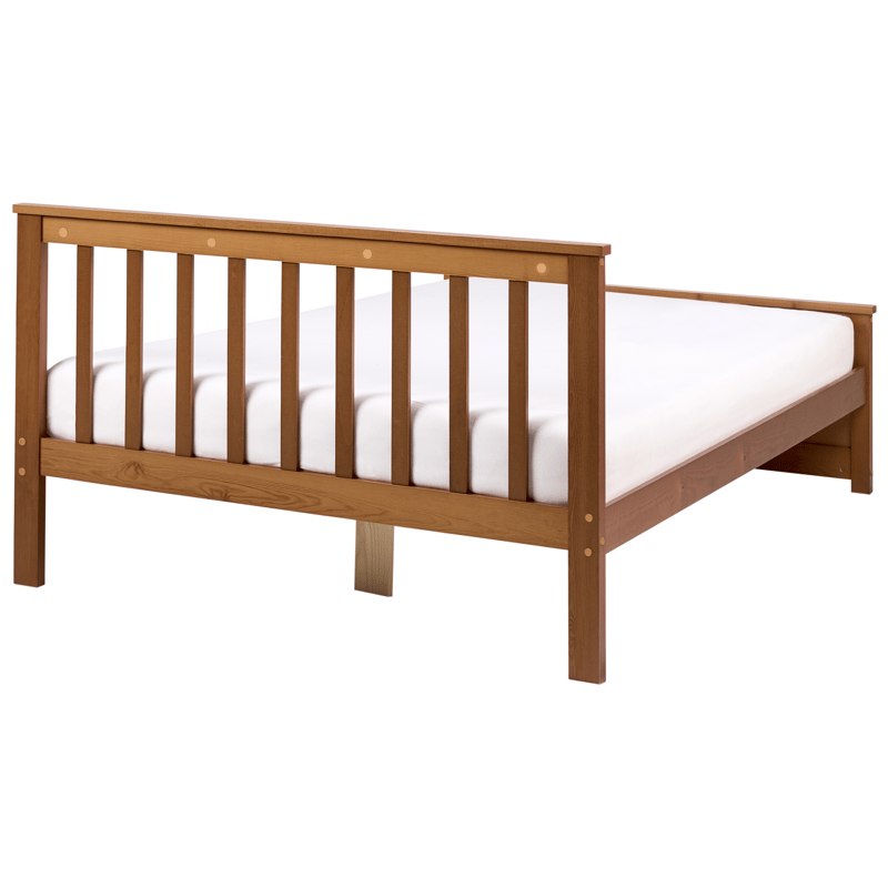 Dobbeltseng Olendon 120x200 - Brun - Møbler - Senger - Sengeramme & sengestamme