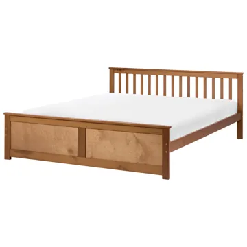Dobbeltseng Olendon 180x200 - Brun - Møbler - Senger - Sengeramme & sengestamme