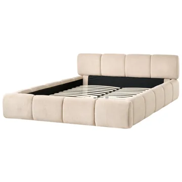 Dobbeltseng Orville 160x200 cm - Taupe - Møbler - Senger - Sengeramme & sengestamme