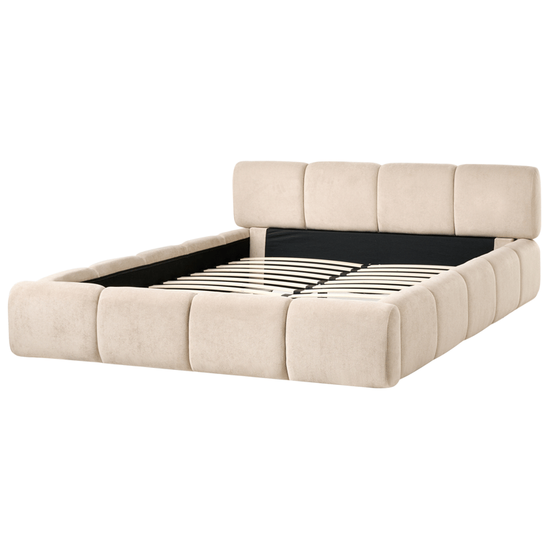Dobbeltseng Orville 160x200 cm - Taupe - Møbler - Senger - Sengeramme & sengestamme