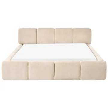 Dobbeltseng Orville 160x200 cm - Taupe - Møbler - Senger - Sengeramme & sengestamme