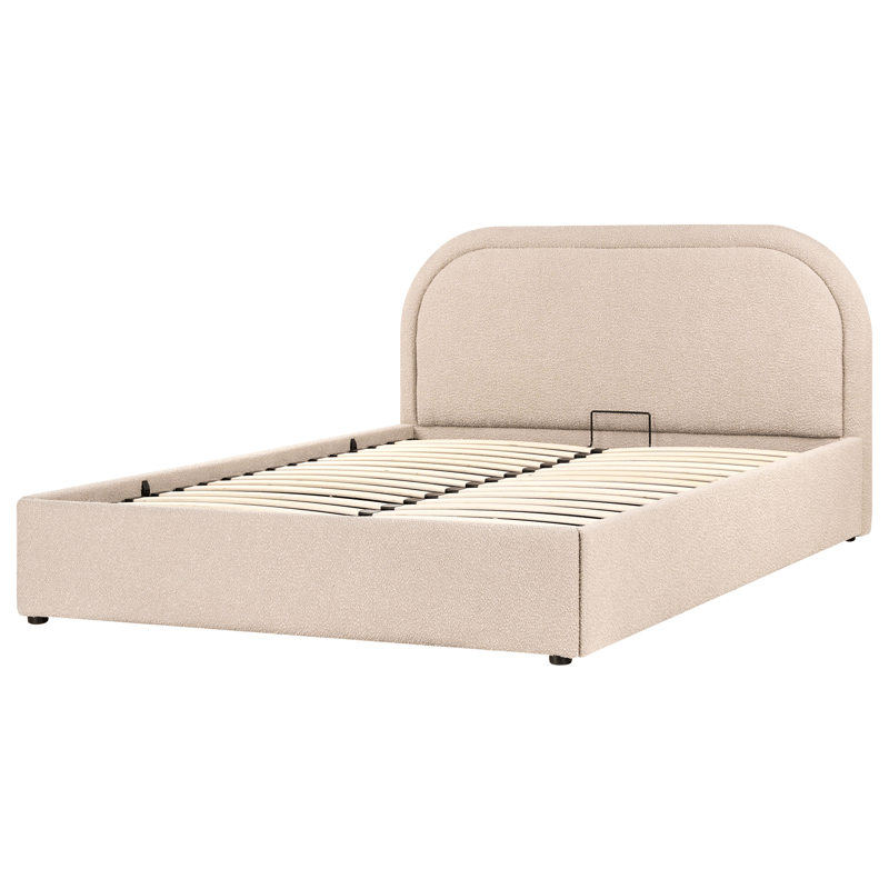 Dobbeltseng Quillien 140x200 cm - Beige - Møbler - Senger - Senger med oppbevaring