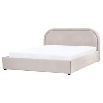 Dobbeltseng Quillien 160x200 cm - Taupe - Møbler - Senger - Senger med oppbevaring
