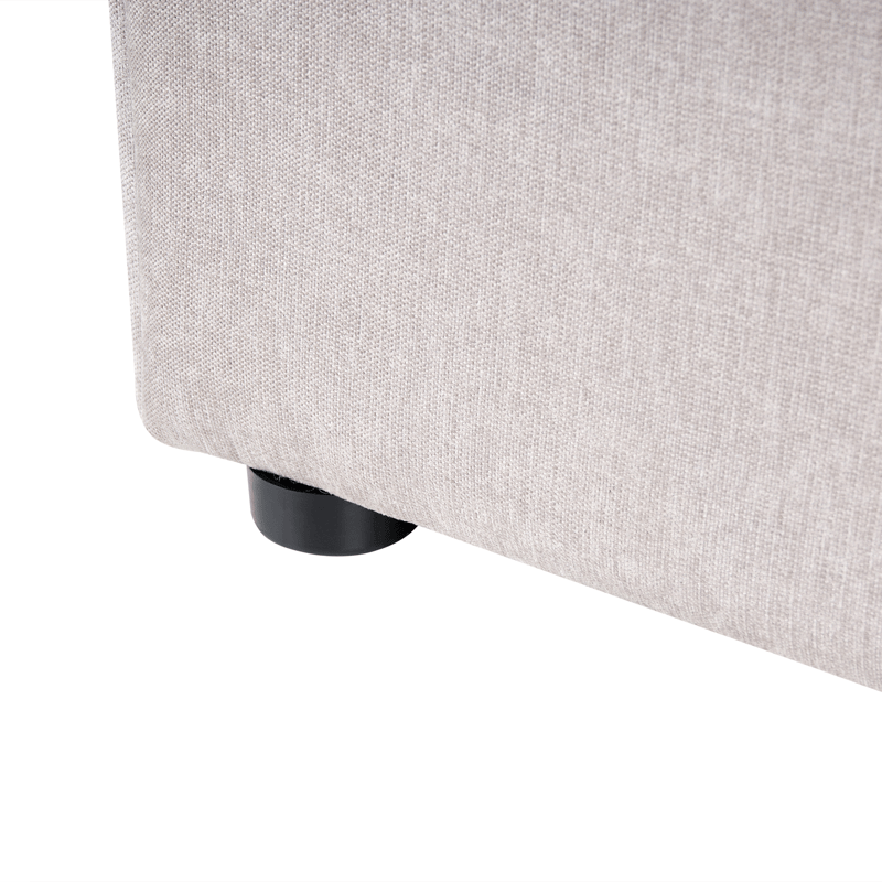 Dobbeltseng Quillien 160x200 cm - Taupe - Møbler - Senger - Senger med oppbevaring