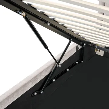 Dobbeltseng Quillien 160x200 cm - Taupe - Møbler - Senger - Senger med oppbevaring