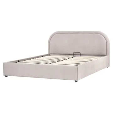 Dobbeltseng Quillien 160x200 cm - Taupe - Møbler - Senger - Senger med oppbevaring