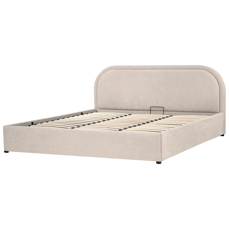 Dobbeltseng Quillien 180x200 cm - Lys beige - Møbler - Senger - Senger med oppbevaring