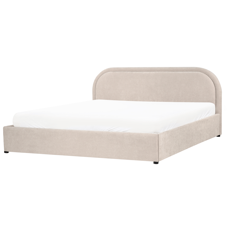 Dobbeltseng Quillien 180x200 cm - Lys beige - Møbler - Senger - Senger med oppbevaring