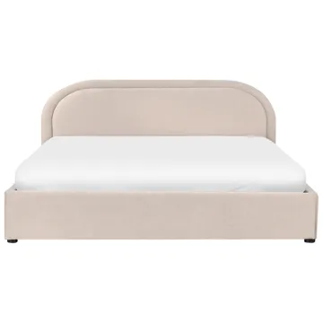 Dobbeltseng Quillien 180x200 cm - Lys beige - Møbler - Senger - Senger med oppbevaring