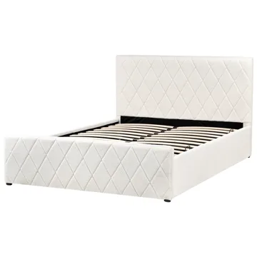 Dobbeltseng Rochefort 140x200 cm - Off-white - Møbler - Senger - Senger med oppbevaring